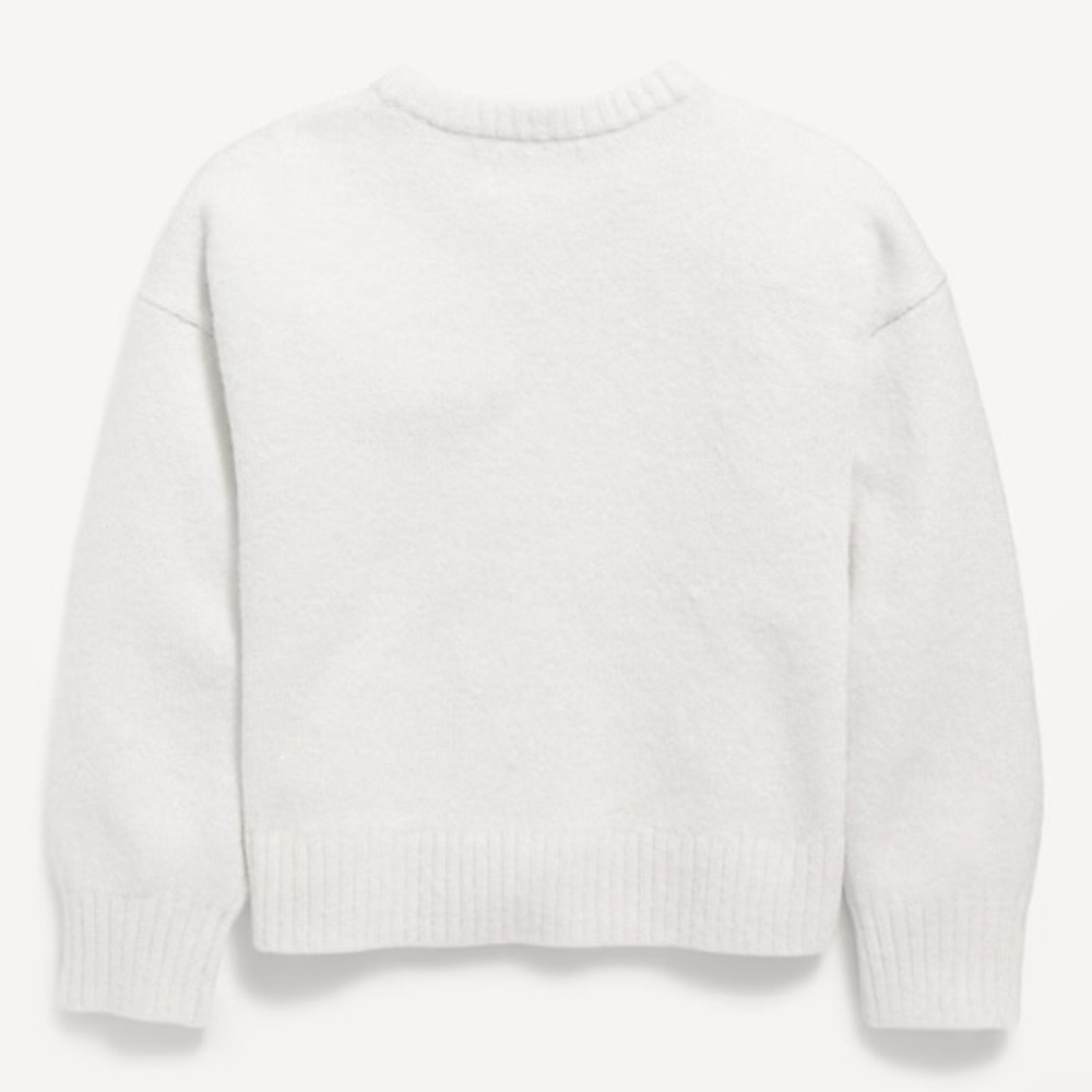 OLD NAVY White Fluffy Sweater Womens